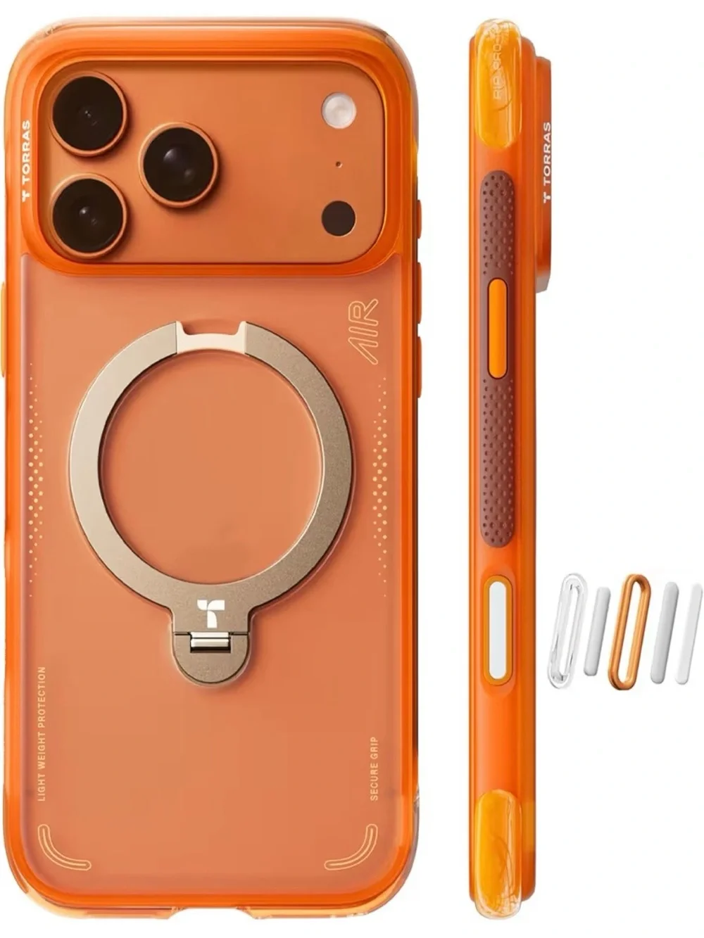 TORRAS Ostand Q3 Air for iPhone 17 Pro Max Case with 360 Magnetic Stand